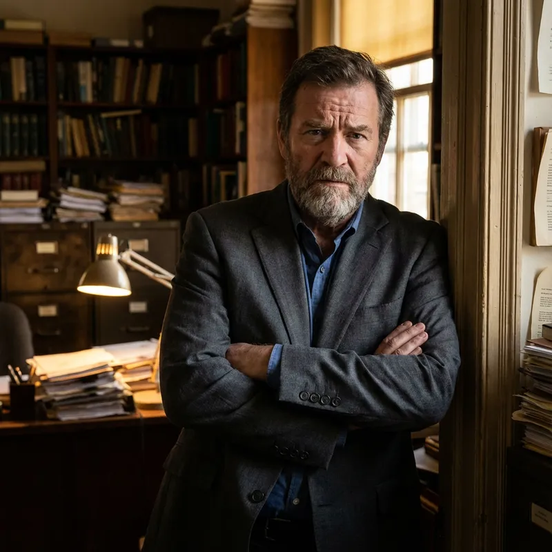 Grummelbert der Graue als Mensch